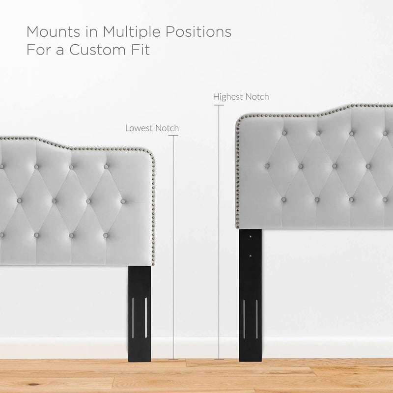 Sophia Tufted Performance Velvet King/California King Headboard by HouseOfZazla