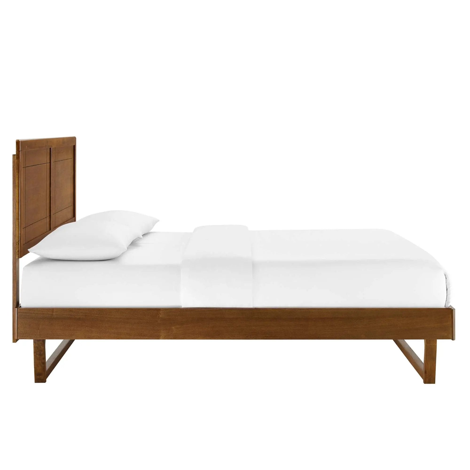 Marlee Wood Twin Platform Bed with Angular Frame by HouseOfZazla