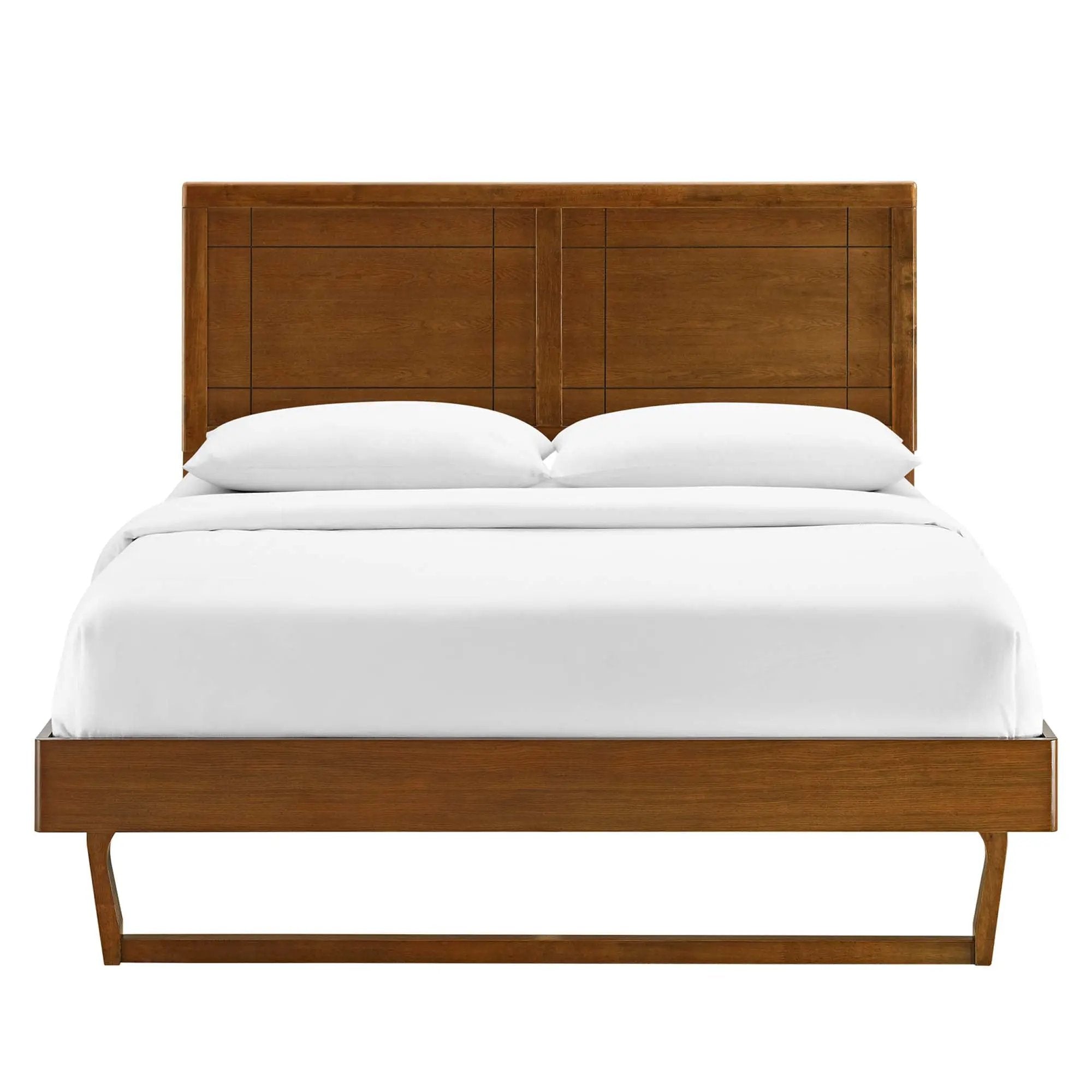 Marlee Wood Twin Platform Bed with Angular Frame by HouseOfZazla