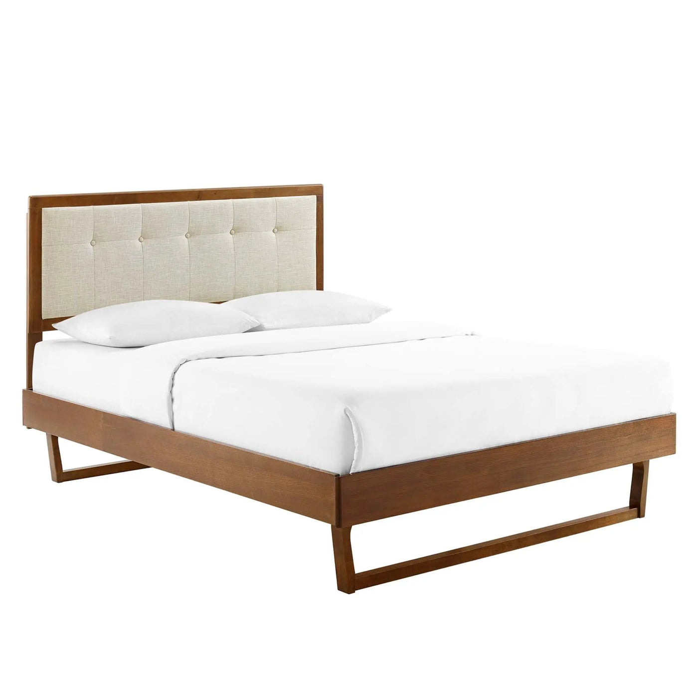 Willow Wood Full Platform Bed With Angular Frame by Modway by HouseOfZazla