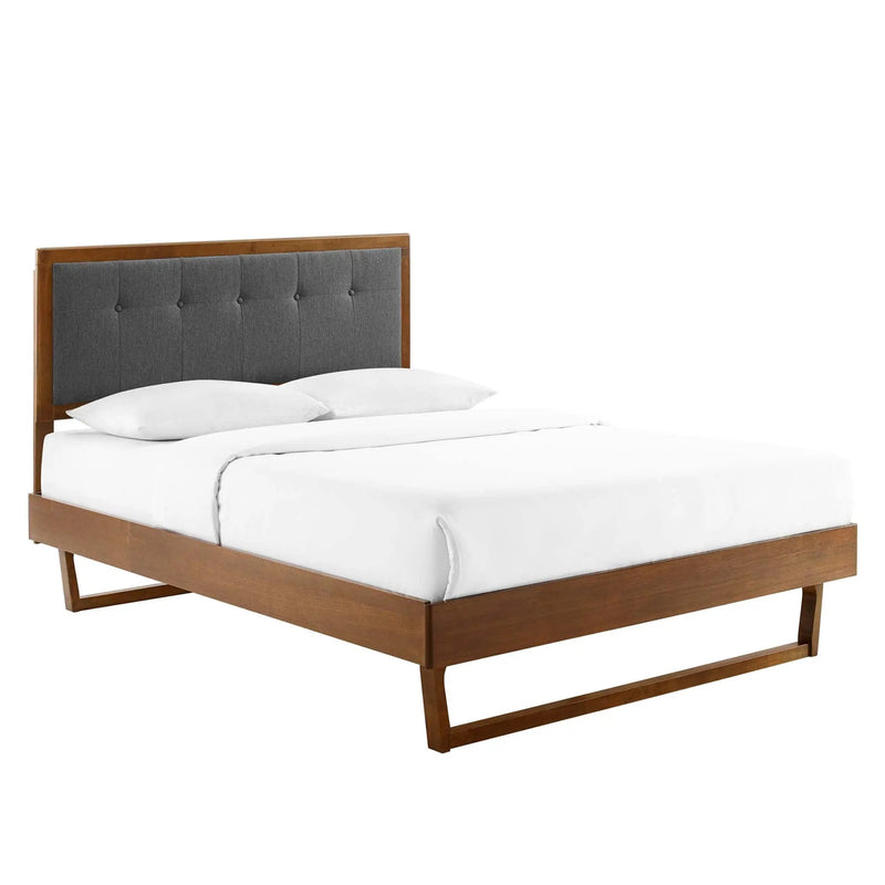 Willow Wood Full Platform Bed With Angular Frame by Modway by HouseOfZazla
