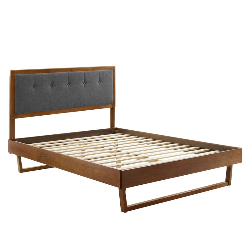 Willow Wood Full Platform Bed With Angular Frame by Modway by HouseOfZazla