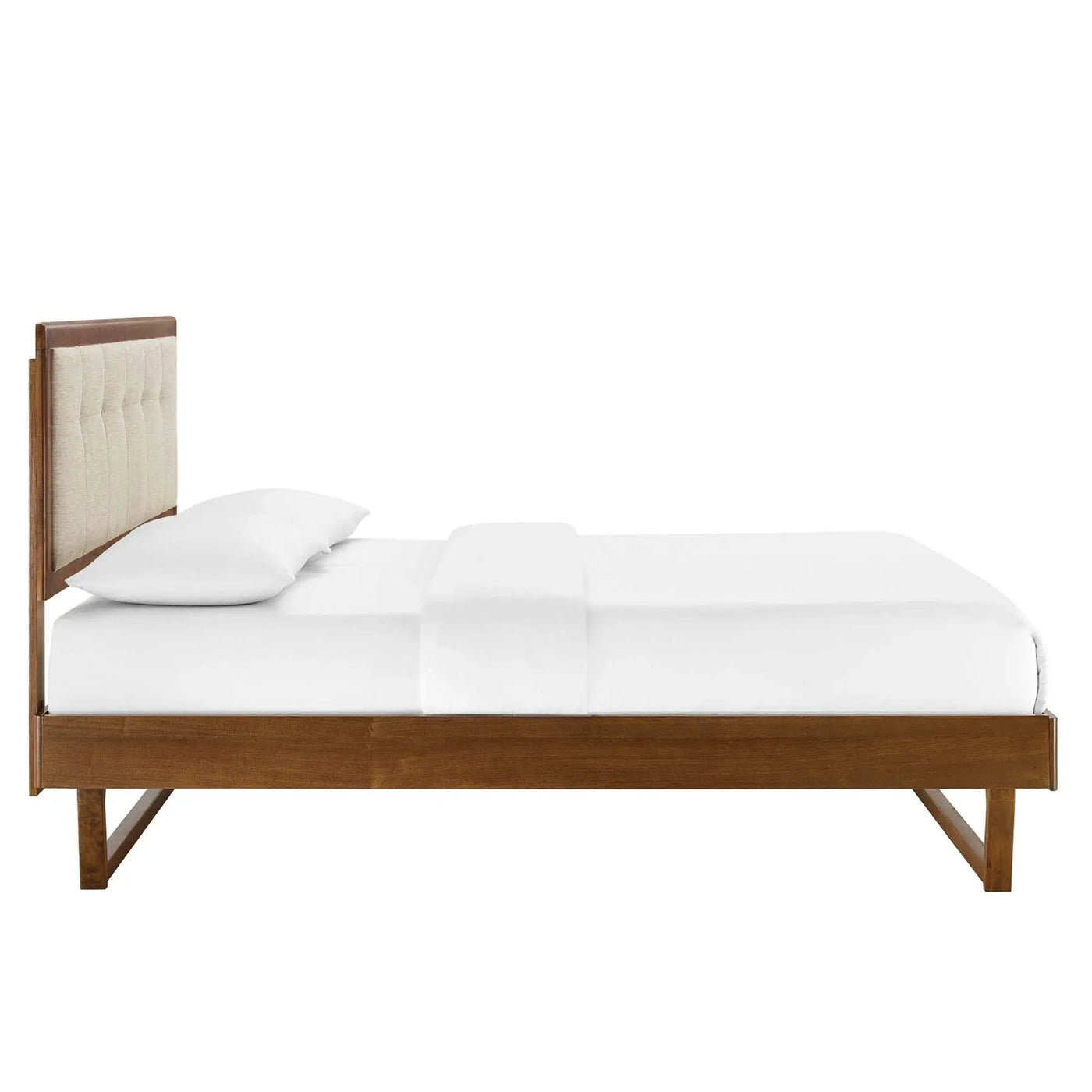 Willow Wood King Platform Bed with Angular Frame by Modway by HouseOfZazla