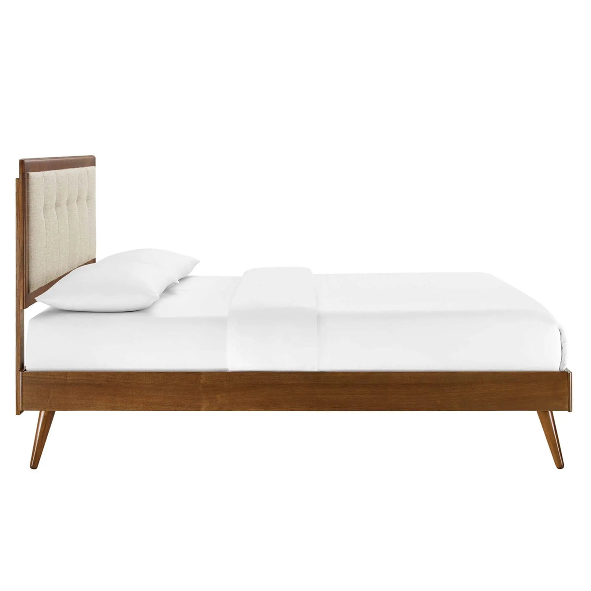 Willow Wood King Platform Bed With Splayed Legs by Modway by HouseOfZazla