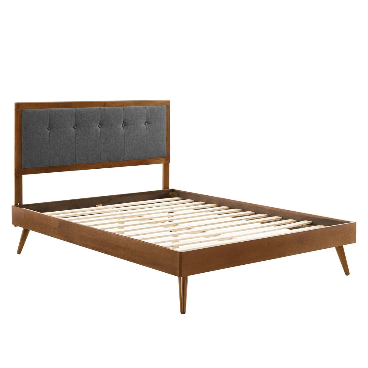 Willow Wood King Platform Bed With Splayed Legs by Modway by HouseOfZazla