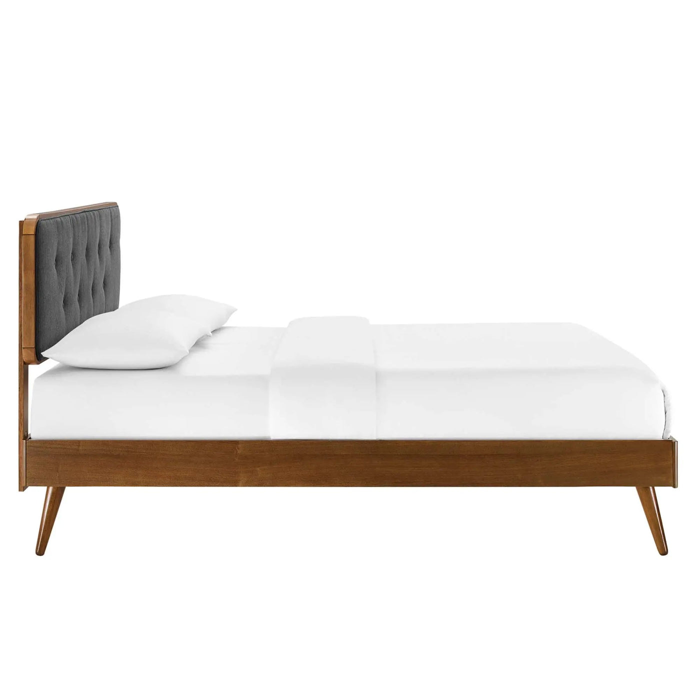 Bridgette Wood Twin Platform Bed With Splayed Legs by HouseOfZazla