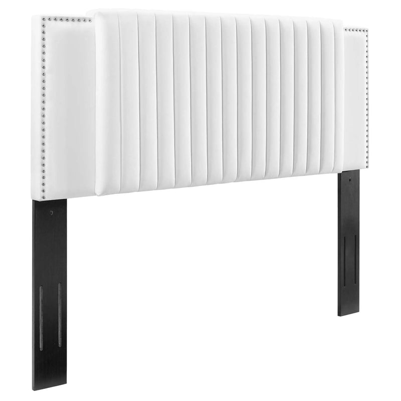 Felicity Channel Tufted Performance Velvet Twin Headboard by HouseOfZazla