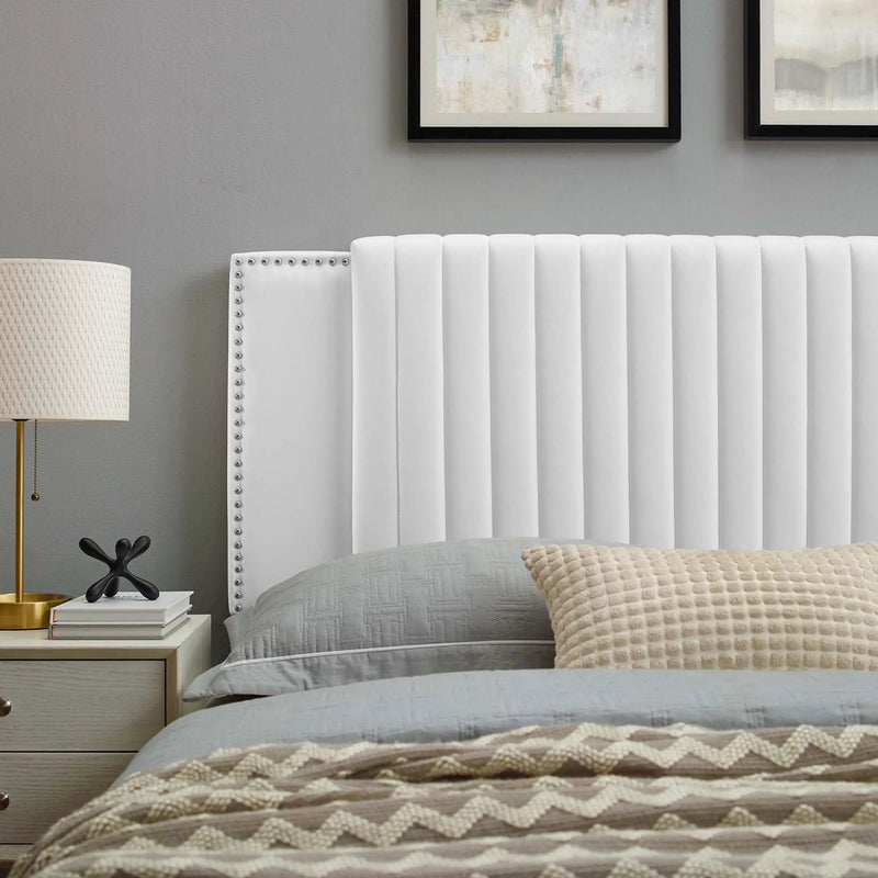 Felicity Channel Tufted Performance Velvet Twin Headboard by HouseOfZazla