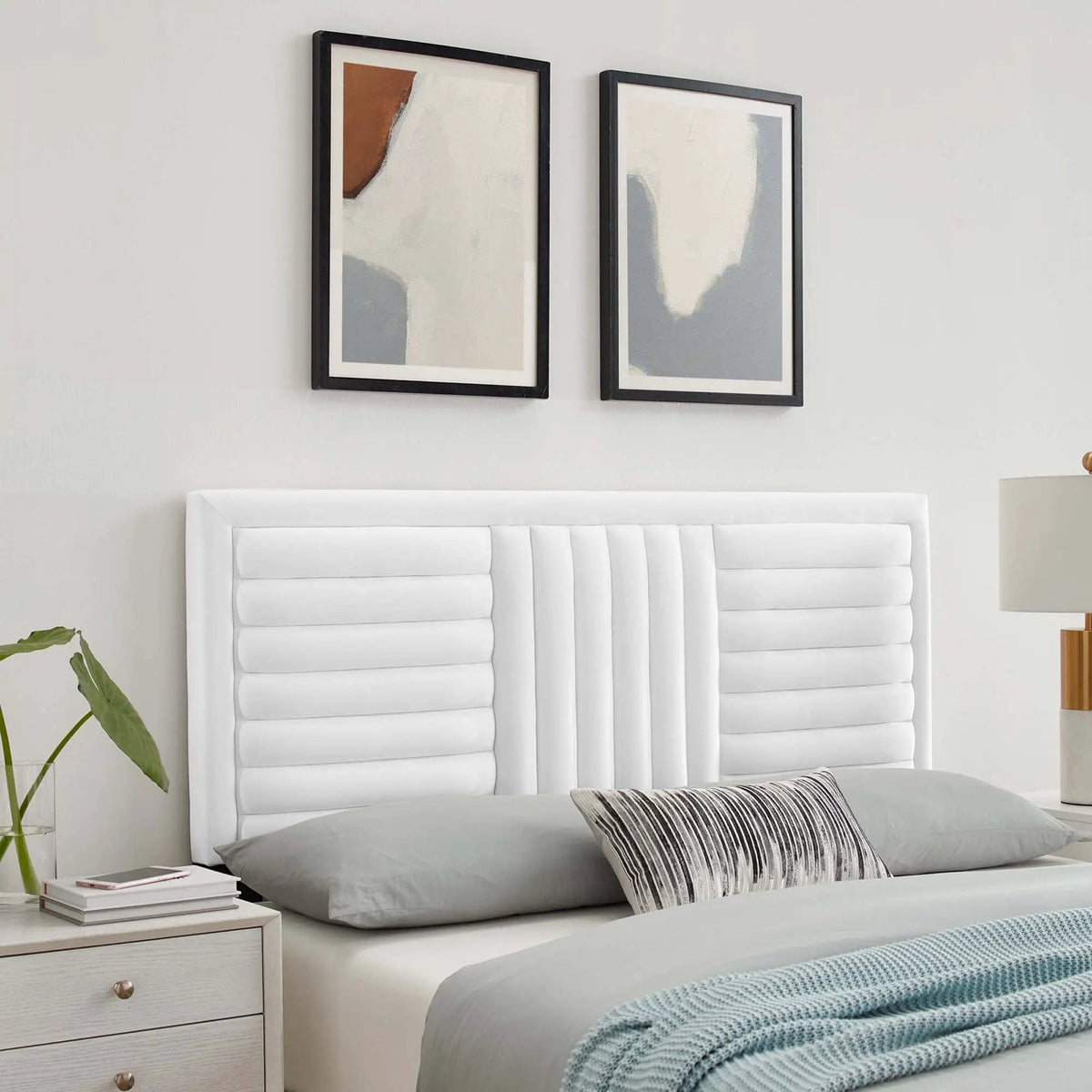 Believe Channel Tufted Performance Velvet Full/Queen Headboard by Modway by HouseOfZazla