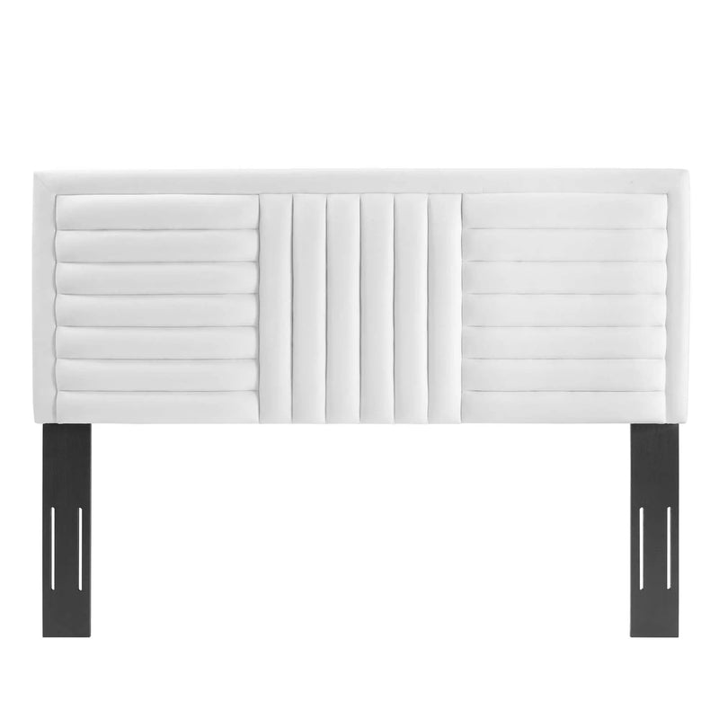 Believe Channel Tufted Performance Velvet King/California King Headboard by HouseOfZazla