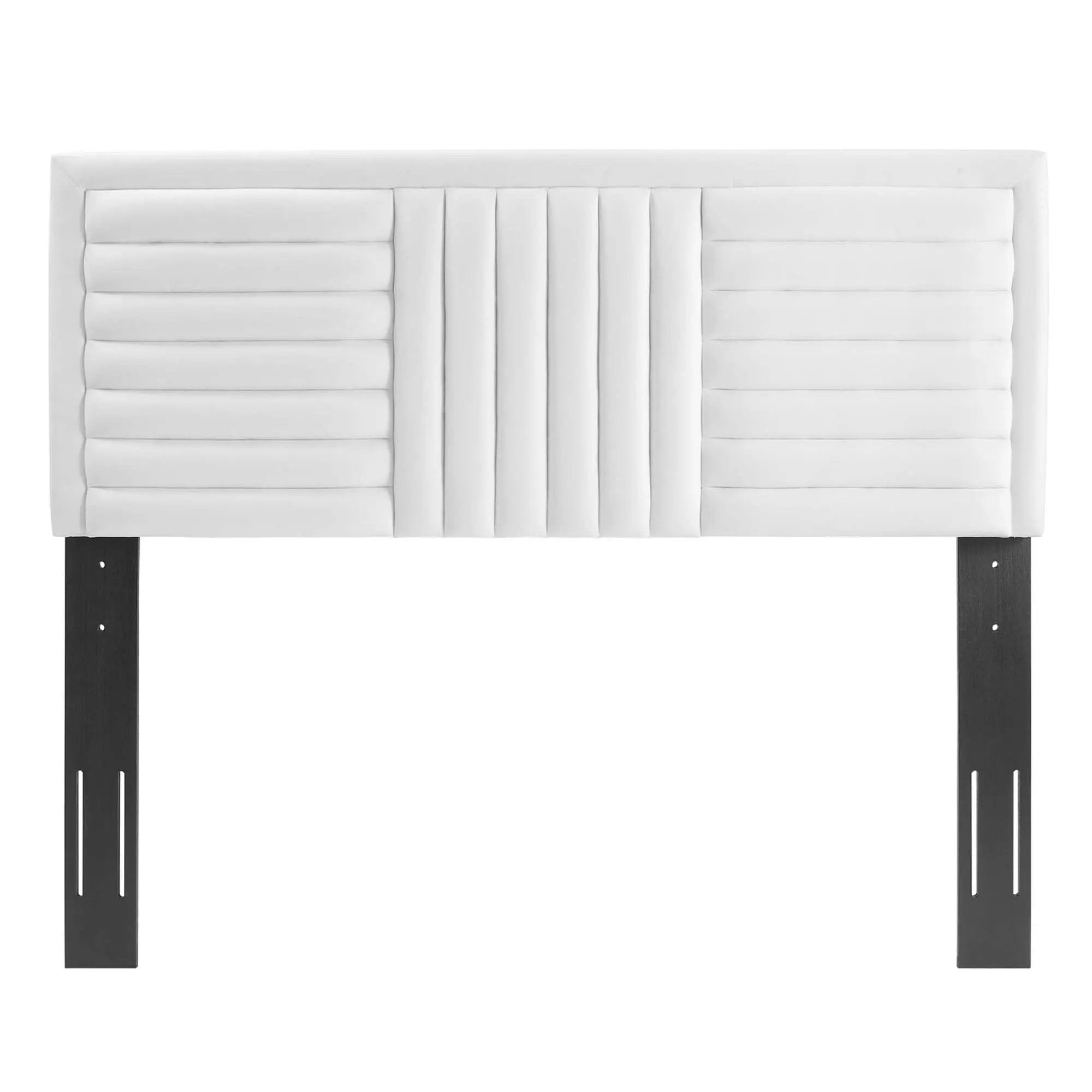 Believe Channel Tufted Performance Velvet King/California King Headboard by HouseOfZazla