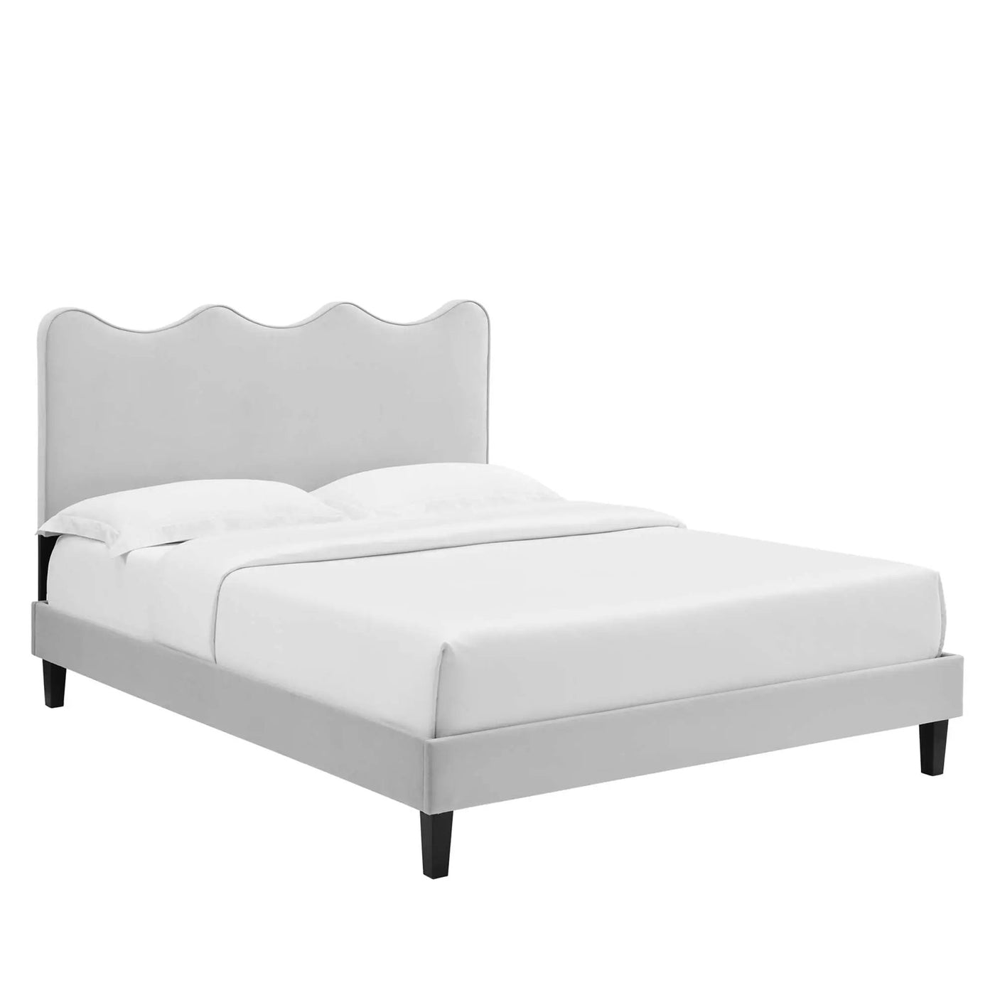 Current Performance Velvet Twin Platform Bed by Modway by HouseOfZazla