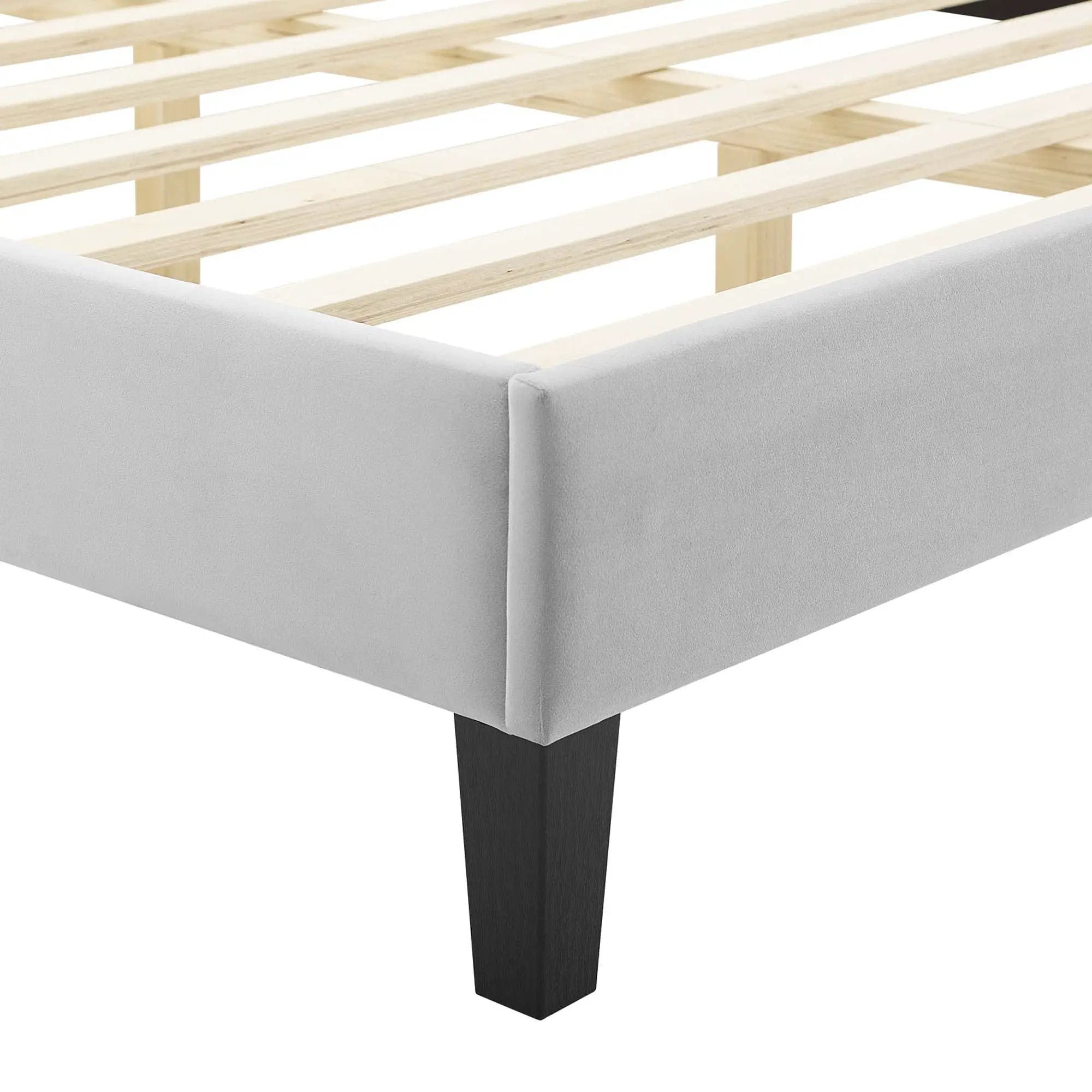 Current Performance Velvet Twin Platform Bed by Modway by HouseOfZazla