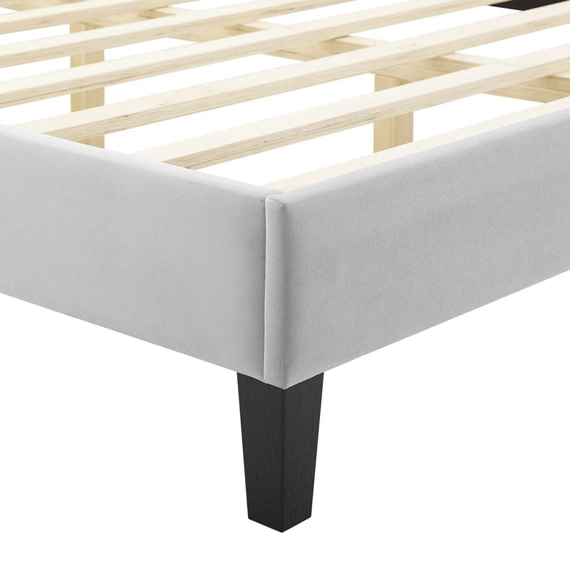 Current Performance Velvet Twin Platform Bed by Modway by HouseOfZazla