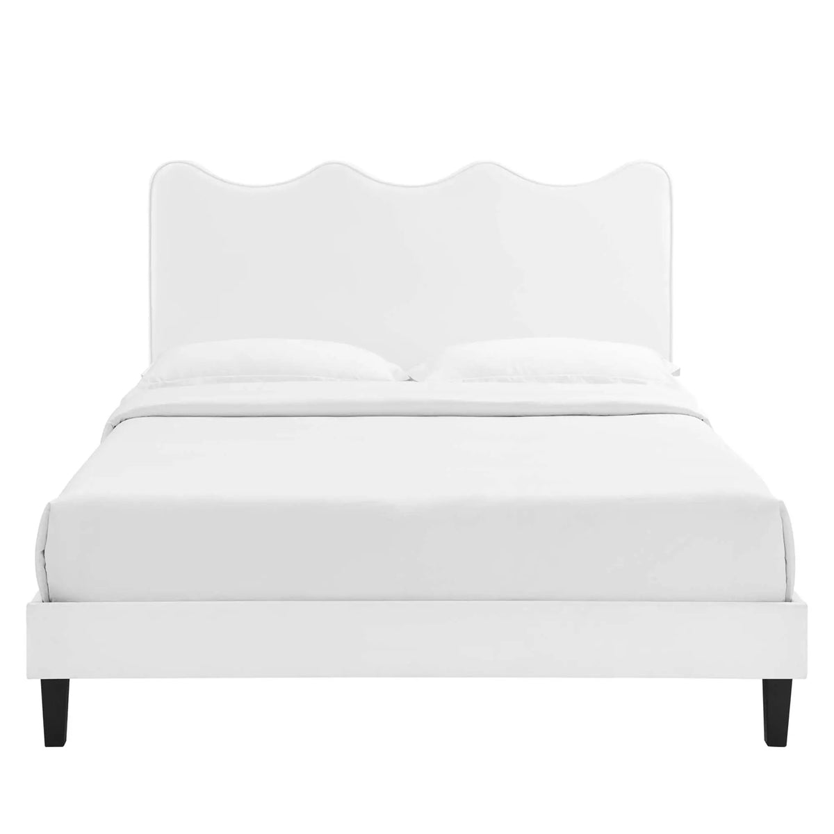 Current Performance Velvet Twin Platform Bed by Modway by HouseOfZazla