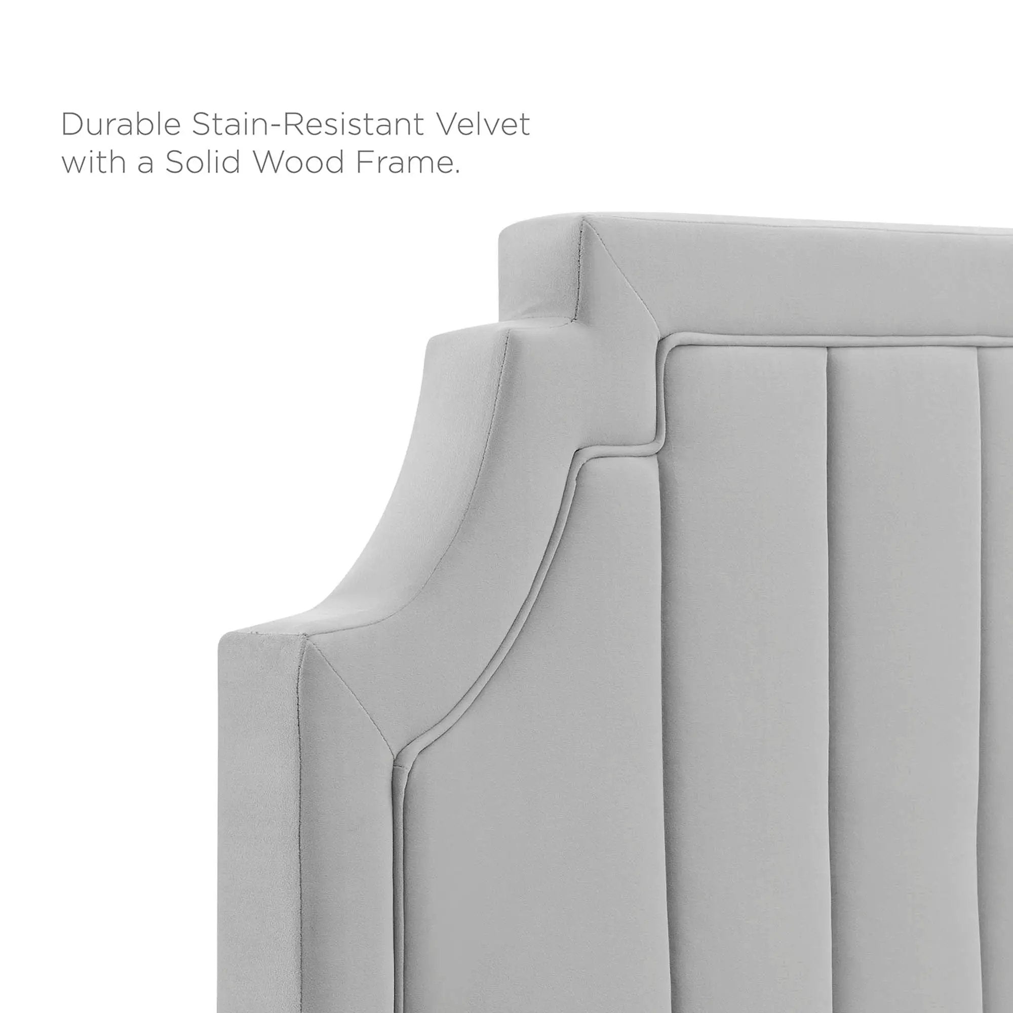 Sienna Performance Velvet Full Platform Bed by Modway by HouseOfZazla