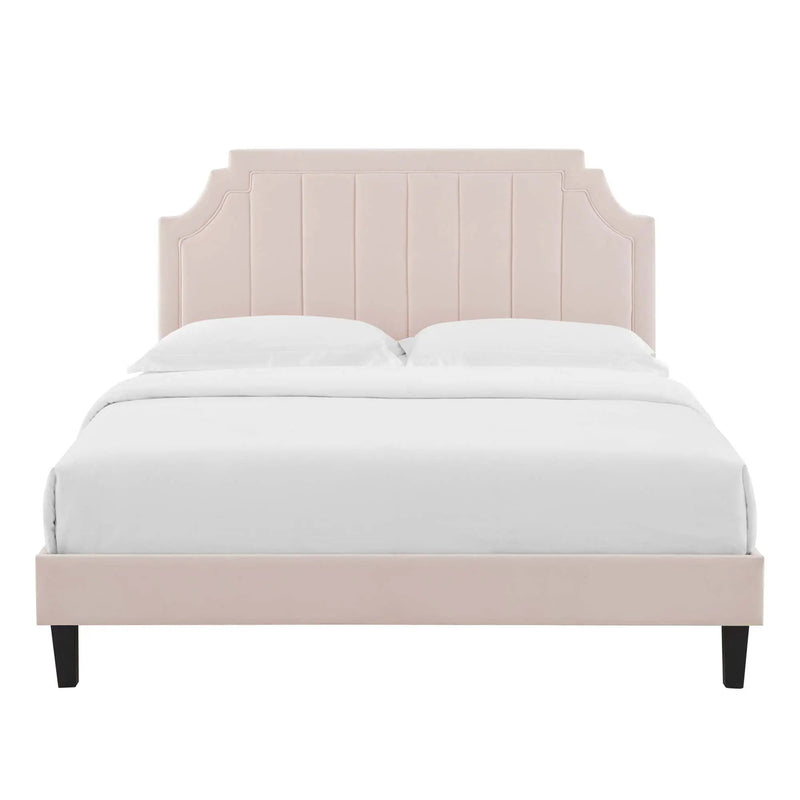Sienna Performance Velvet Full Platform Bed by Modway by HouseOfZazla
