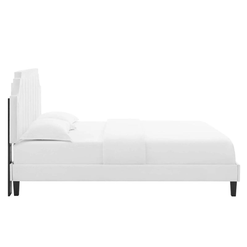 Sienna Performance Velvet Full Platform Bed by Modway by HouseOfZazla