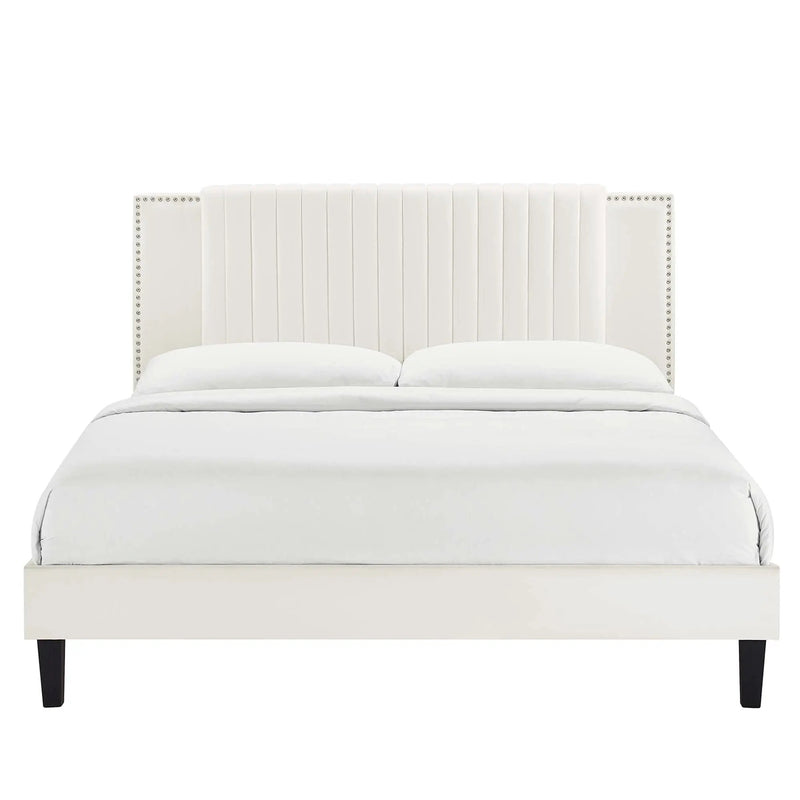 Zahra Channel Tufted Performance Velvet Twin Platform Bed by Modway by HouseOfZazla