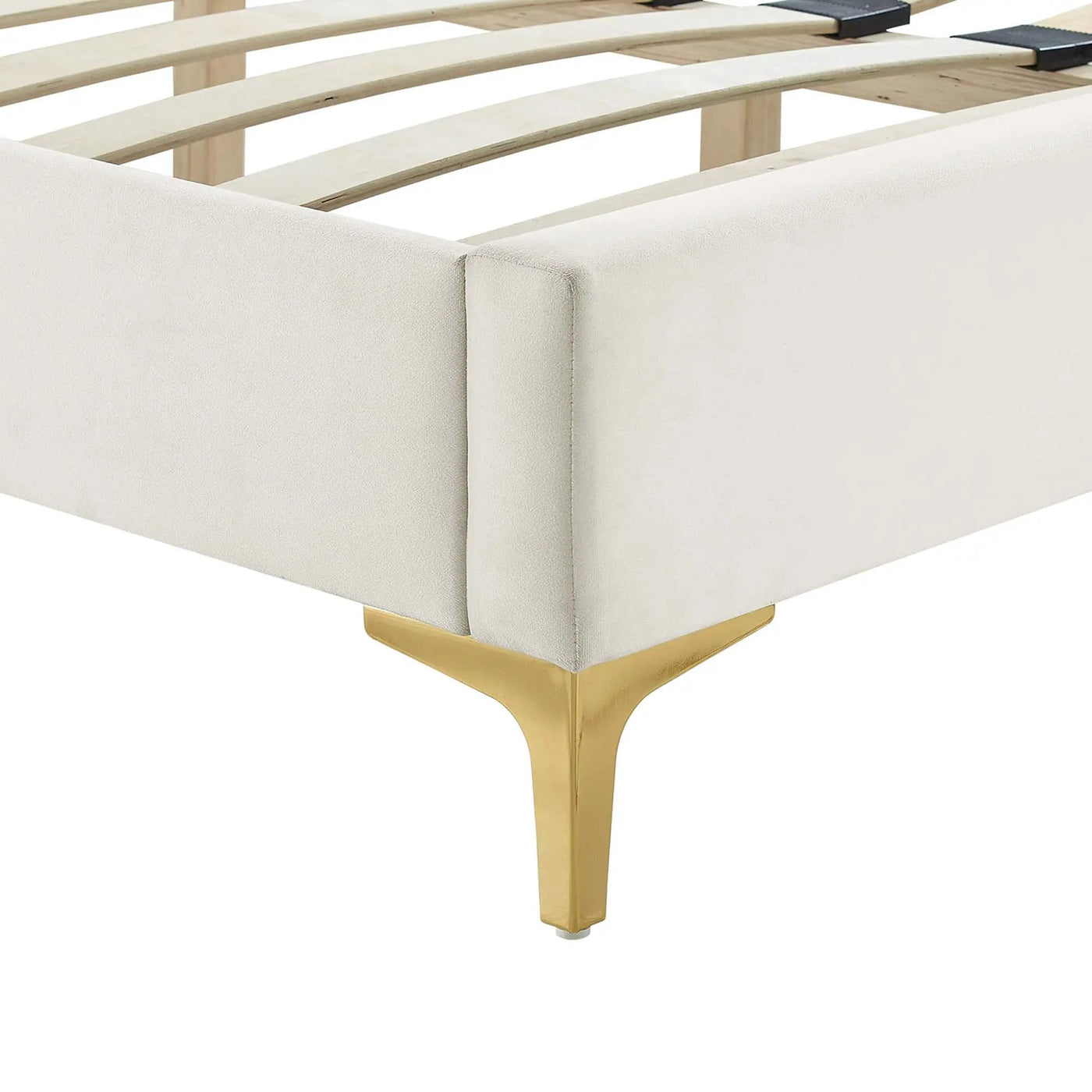 Sofia Channel Tufted Performance Velvet Full Platform Bed by HouseOfZazla