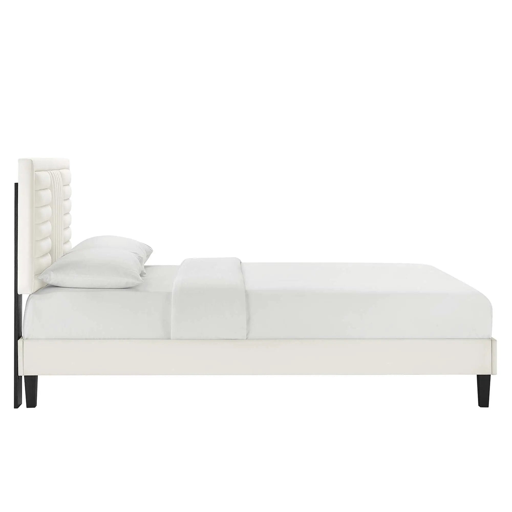 Sofia Channel Tufted Performance Velvet Full Platform Bed by Modway by HouseOfZazla