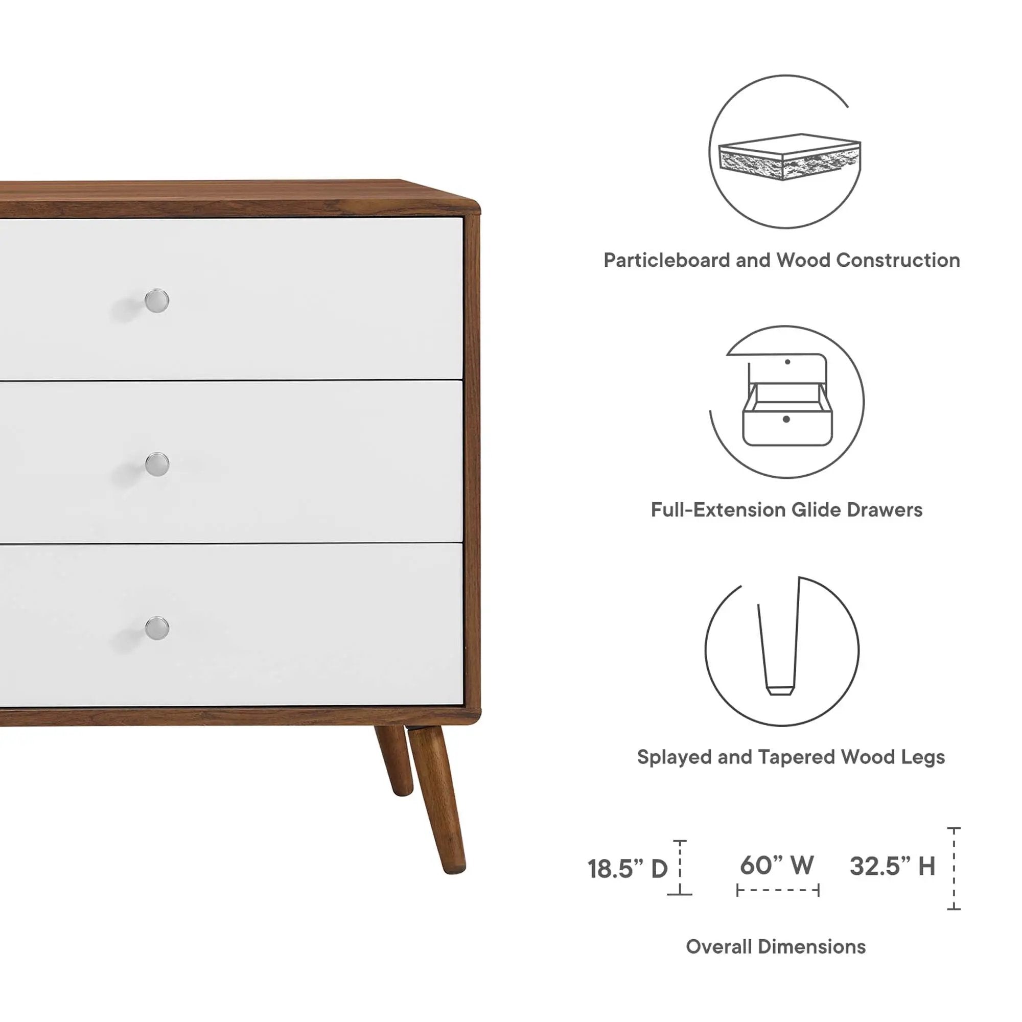 Transmit 60" 6-Drawer Dresser by Modway by HouseOfZazla