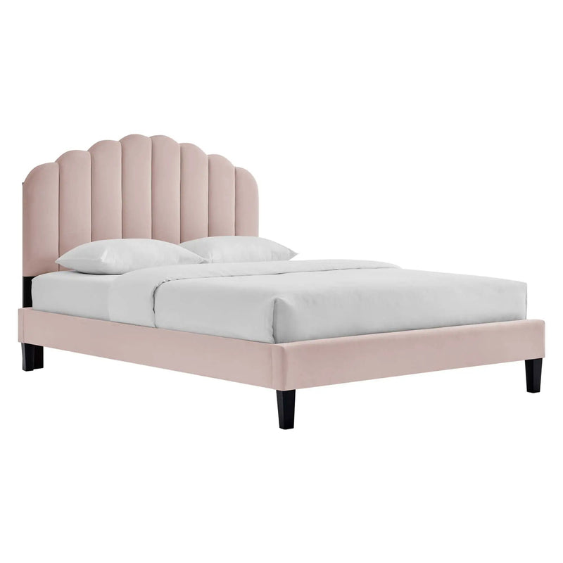Daisy Performance Velvet Full Platform Bed by Modway by HouseOfZazla