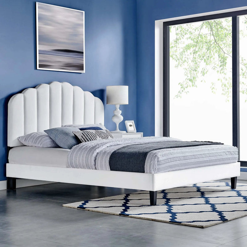 Daisy Performance Velvet Full Platform Bed by Modway by HouseOfZazla