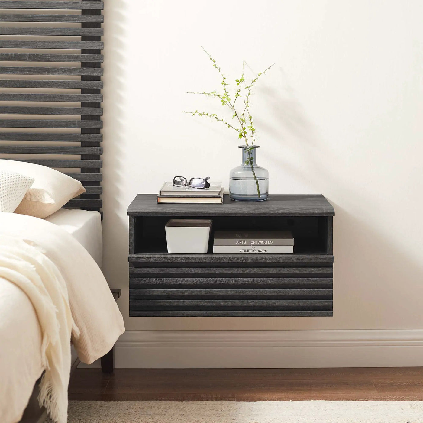 Render Wall-Mount Nightstand by Modway by HouseOfZazla