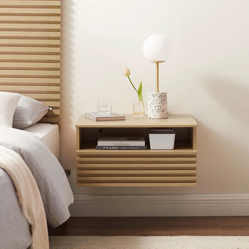 Render Wall-Mount Nightstand by Modway by HouseOfZazla