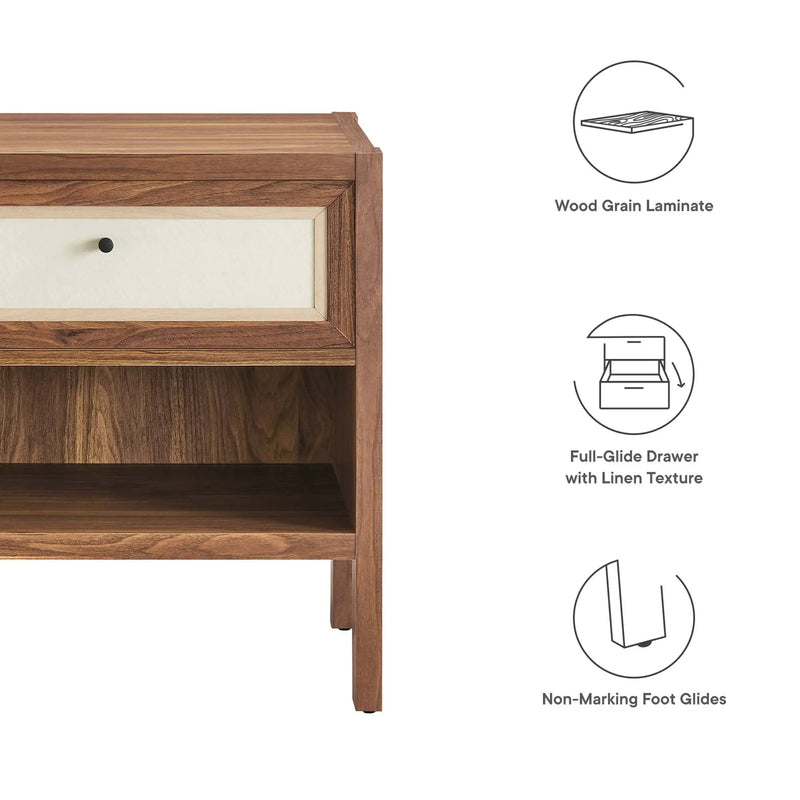 Capri Wood Grain Nightstand by Modway by HouseOfZazla