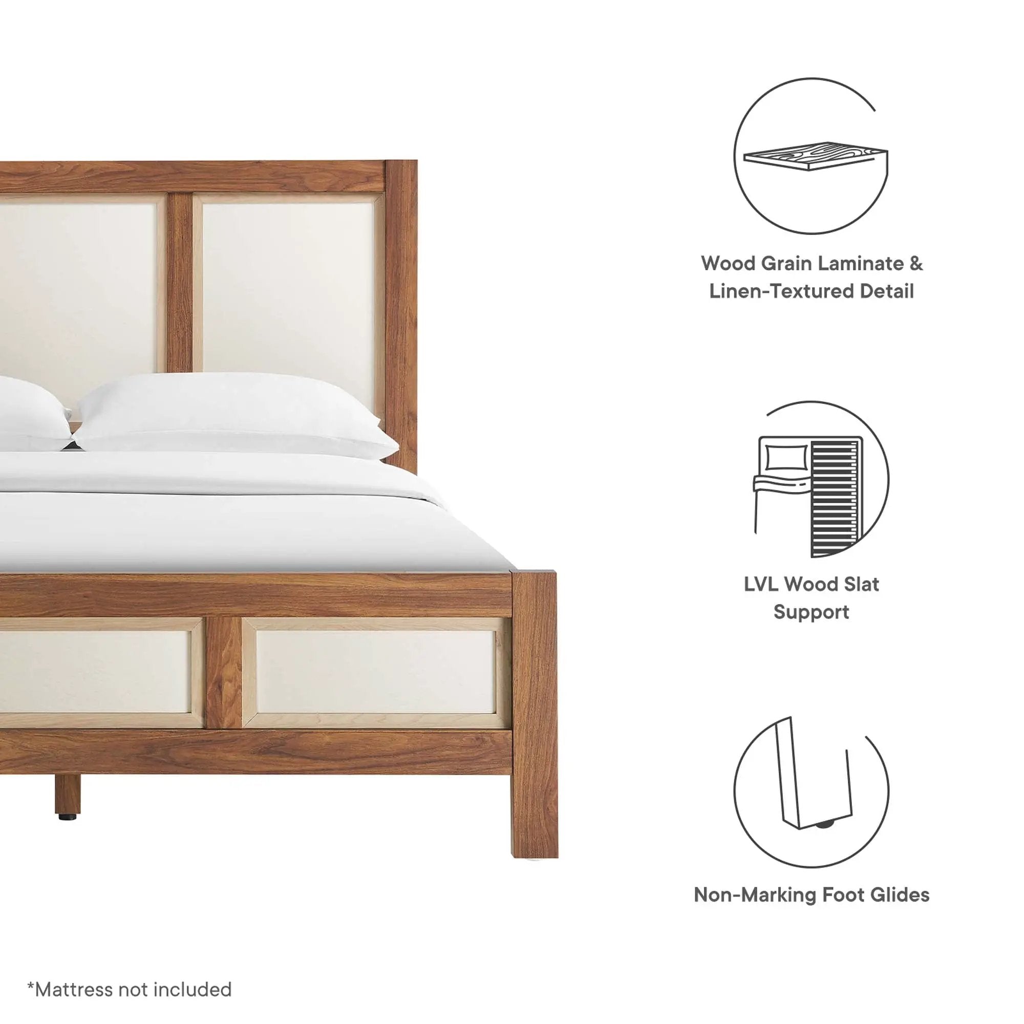 Capri Wood Grain Queen Platform Bed by Modway by HouseOfZazla