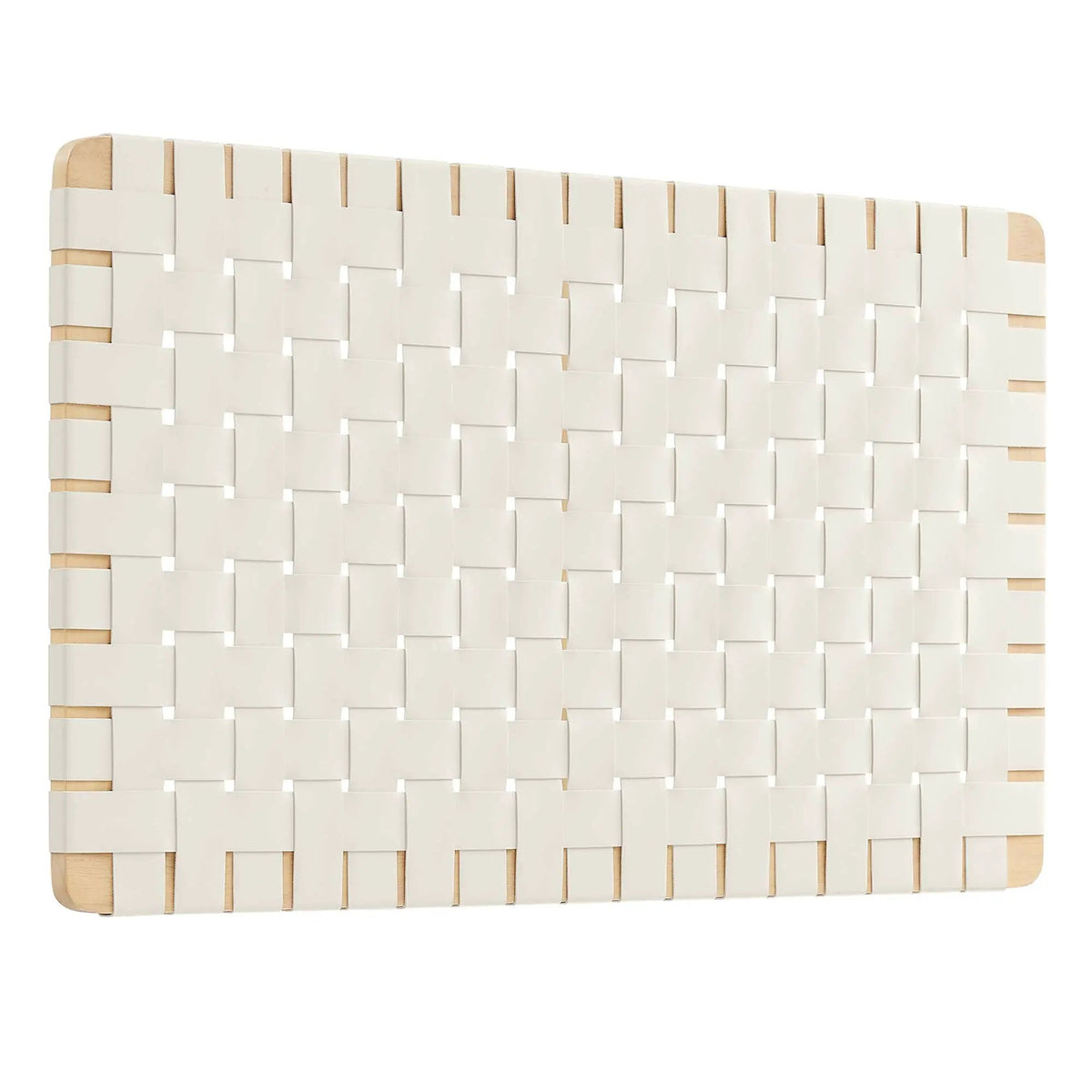 Sparta Weave Wall-Mount Vegan Leather Twin Headboard by Modway by HouseOfZazla