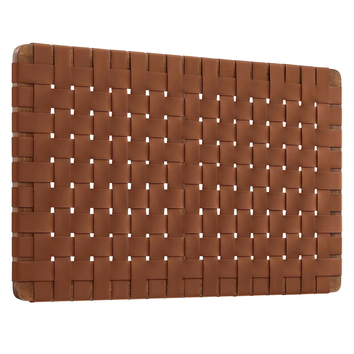 Sparta Weave Wall-Mount Vegan Leather Twin Headboard by Modway by HouseOfZazla