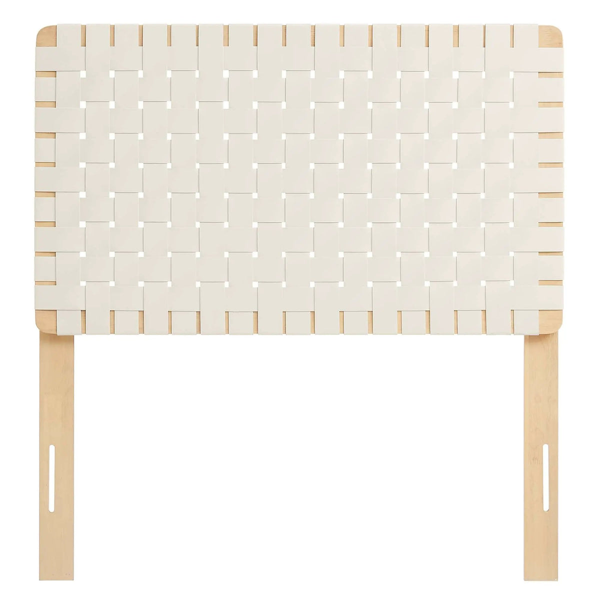 Sparta Weave Vegan Leather Twin Headboard by HouseOfZazla