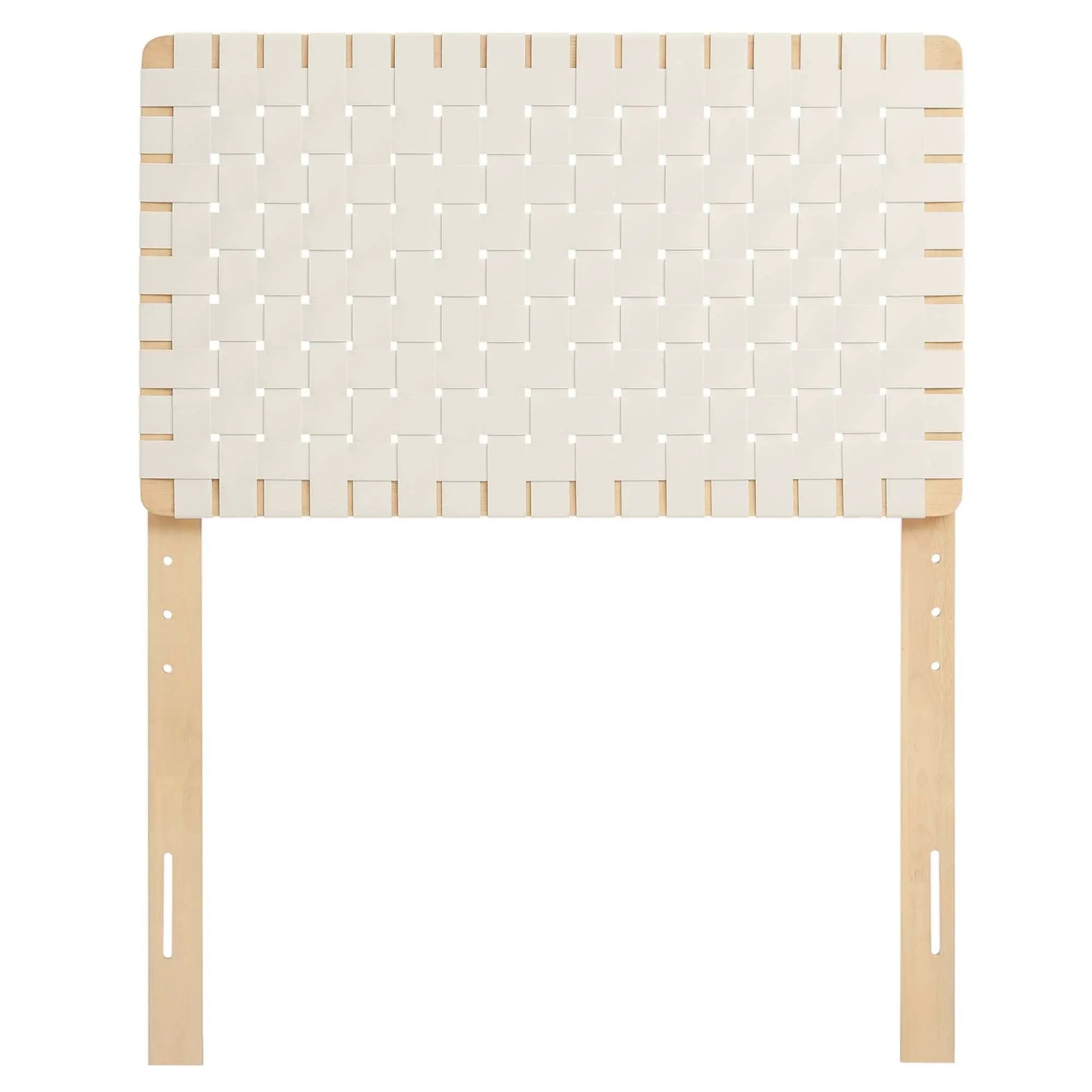 Sparta Weave Vegan Leather Twin Headboard by HouseOfZazla