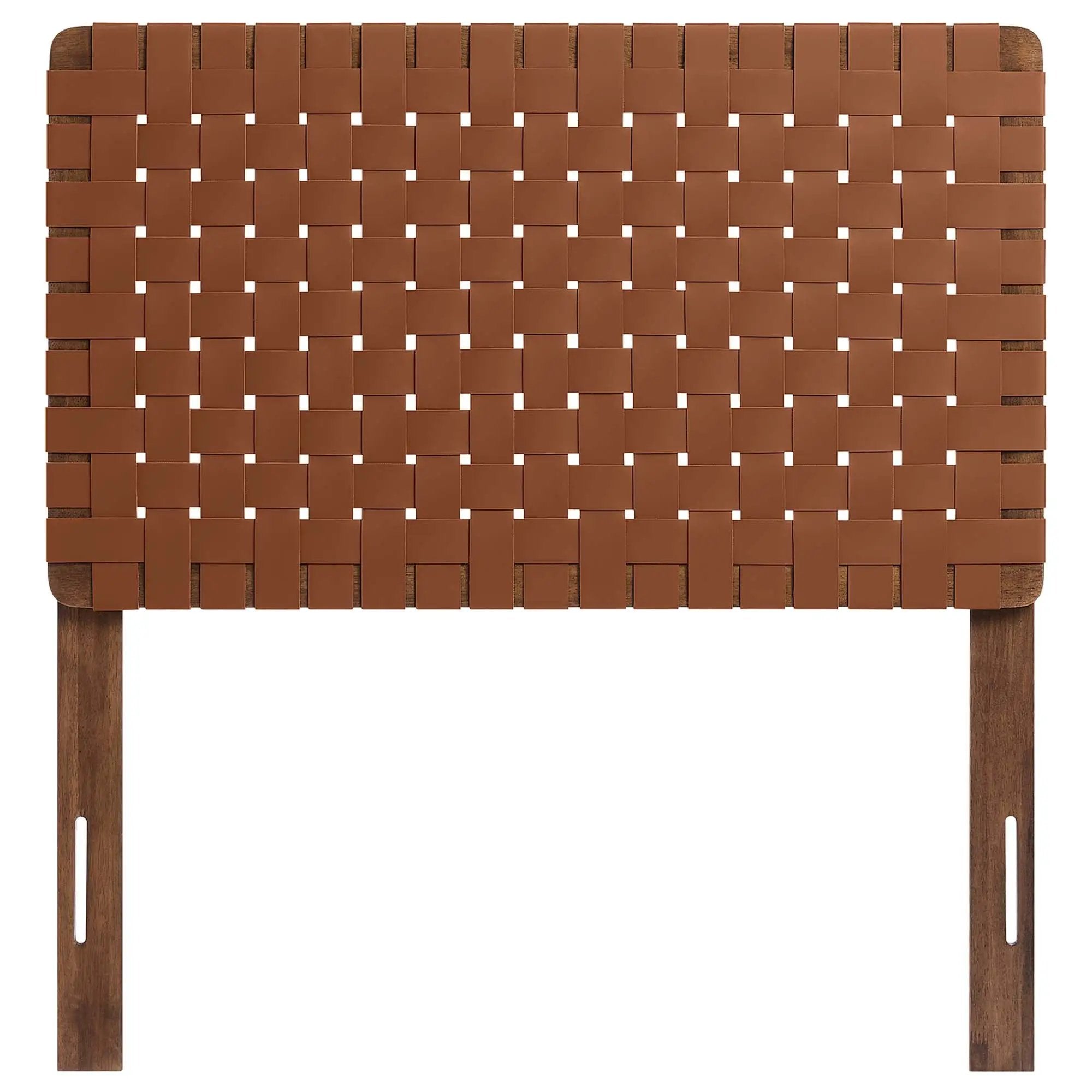 Sparta Weave Vegan Leather Twin Headboard by HouseOfZazla