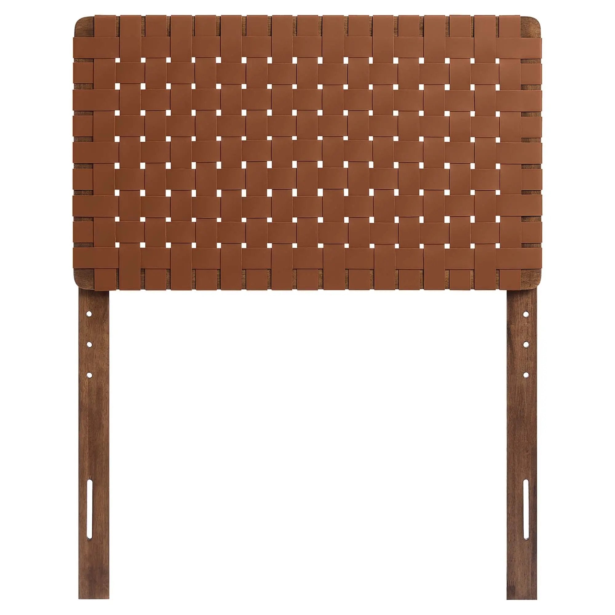 Sparta Weave Vegan Leather Twin Headboard by HouseOfZazla
