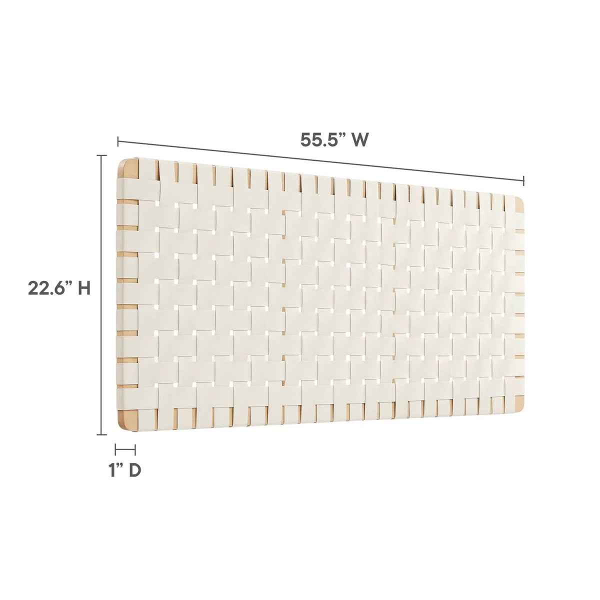 Sparta Weave Vegan Leather Full Headboard by Modway by HouseOfZazla