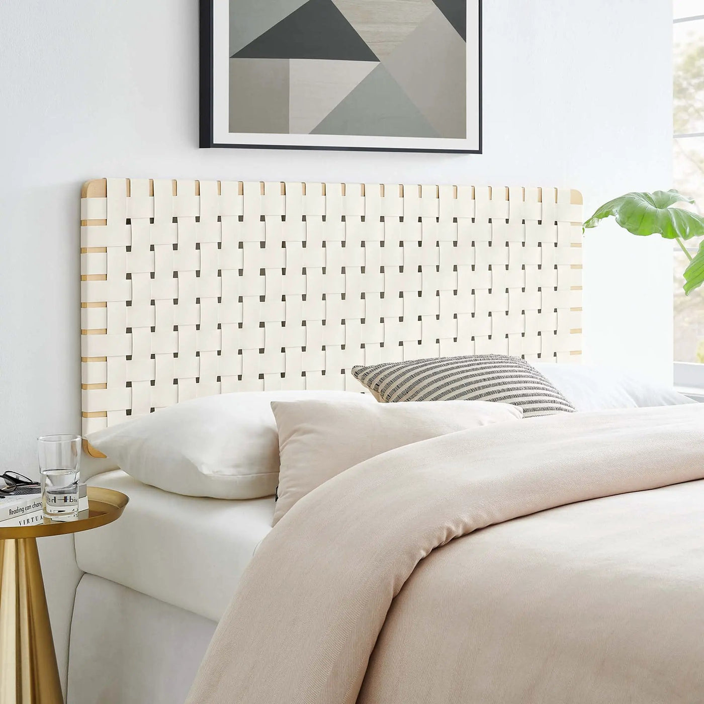 Sparta Weave Vegan Leather Full Headboard by Modway by HouseOfZazla