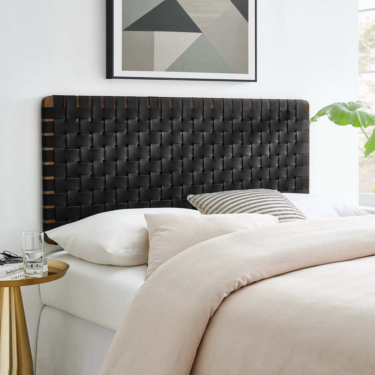 Sparta Weave Vegan Leather Full Headboard by Modway by HouseOfZazla