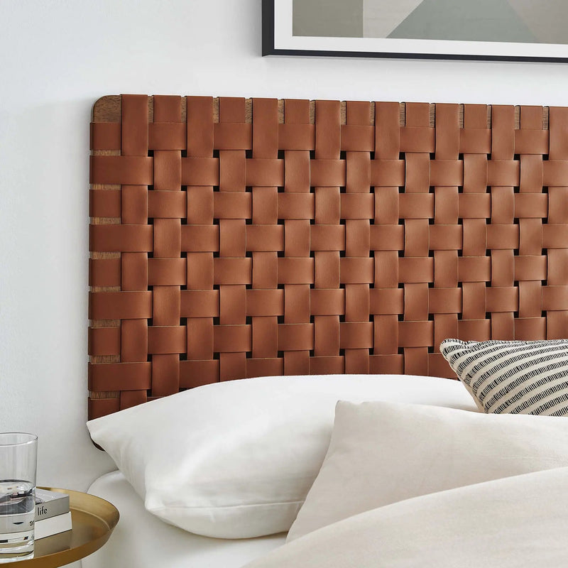Sparta Weave Vegan Leather Full Headboard by Modway by HouseOfZazla