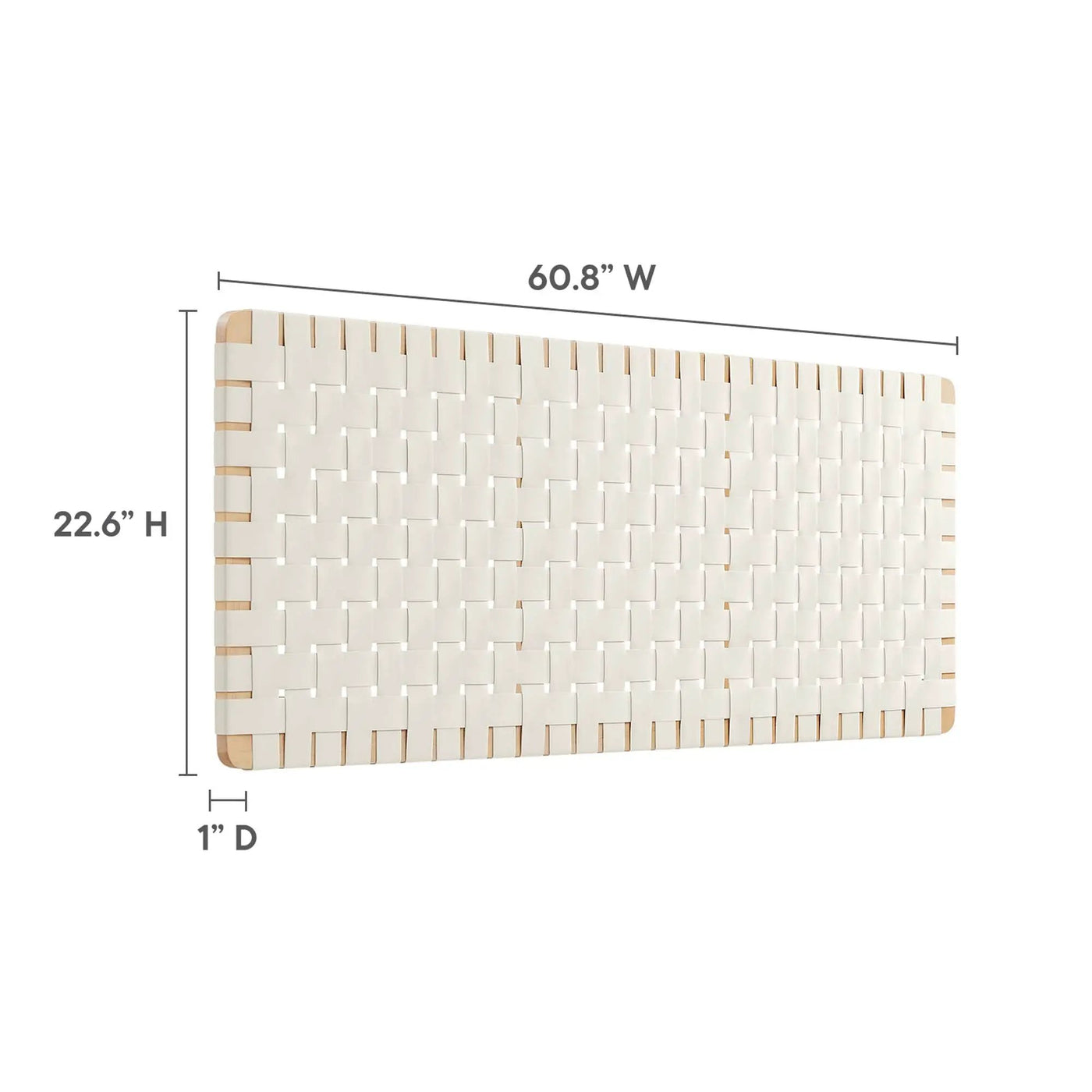 Sparta Vegan Leather Weave Queen Headboard by Modway by HouseOfZazla