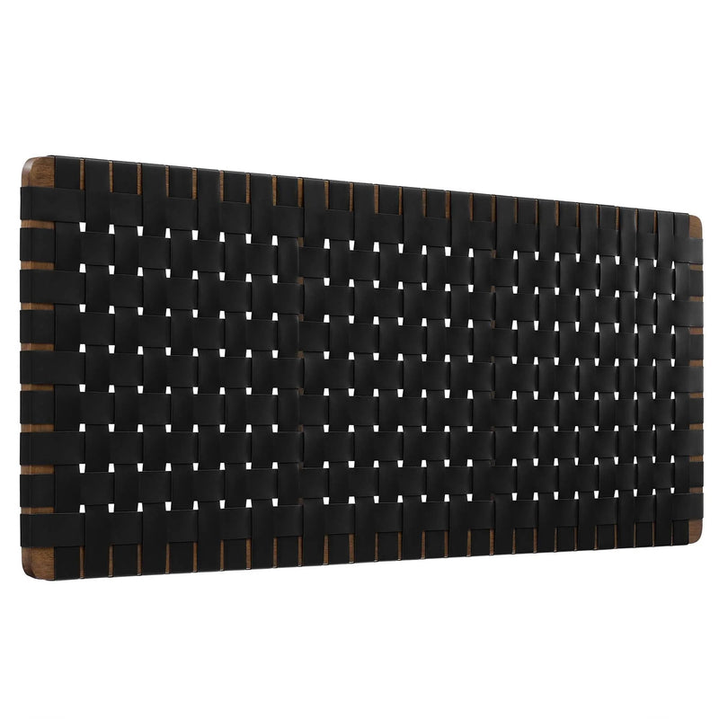 Sparta Vegan Leather Weave Queen Headboard by Modway by HouseOfZazla