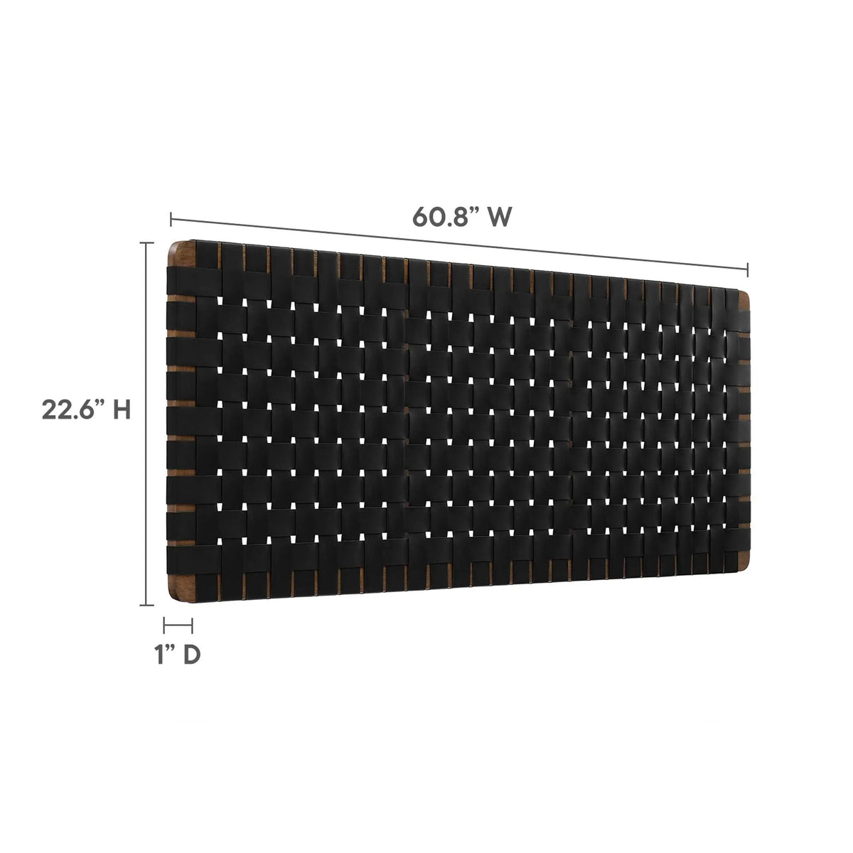 Sparta Vegan Leather Weave Queen Headboard by Modway by HouseOfZazla