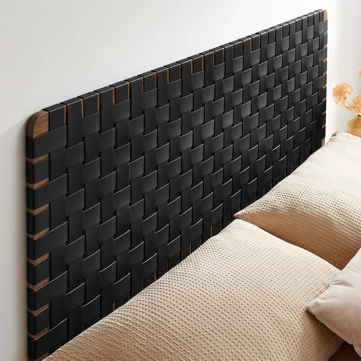 Sparta Vegan Leather Weave Queen Headboard by Modway by HouseOfZazla