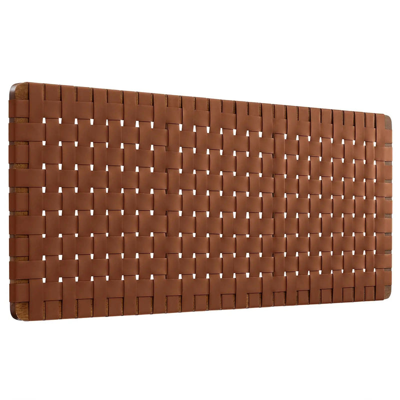 Sparta Vegan Leather Weave Queen Headboard by Modway by HouseOfZazla