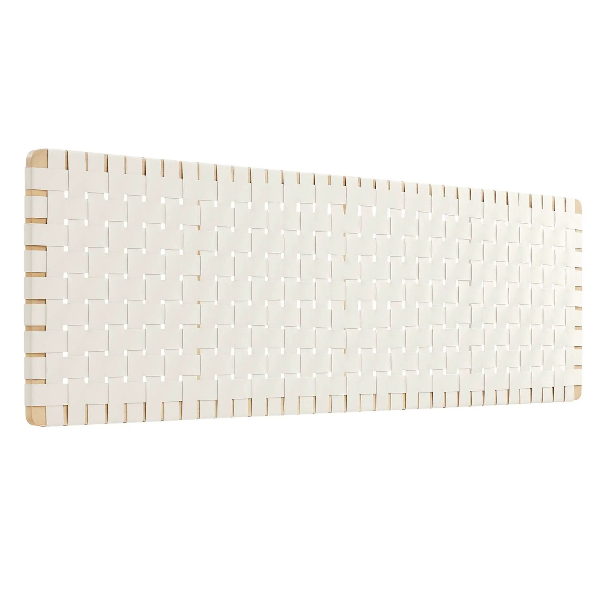 Sparta Weave Wall-Mount Vegan Leather King Headboard by HouseOfZazla