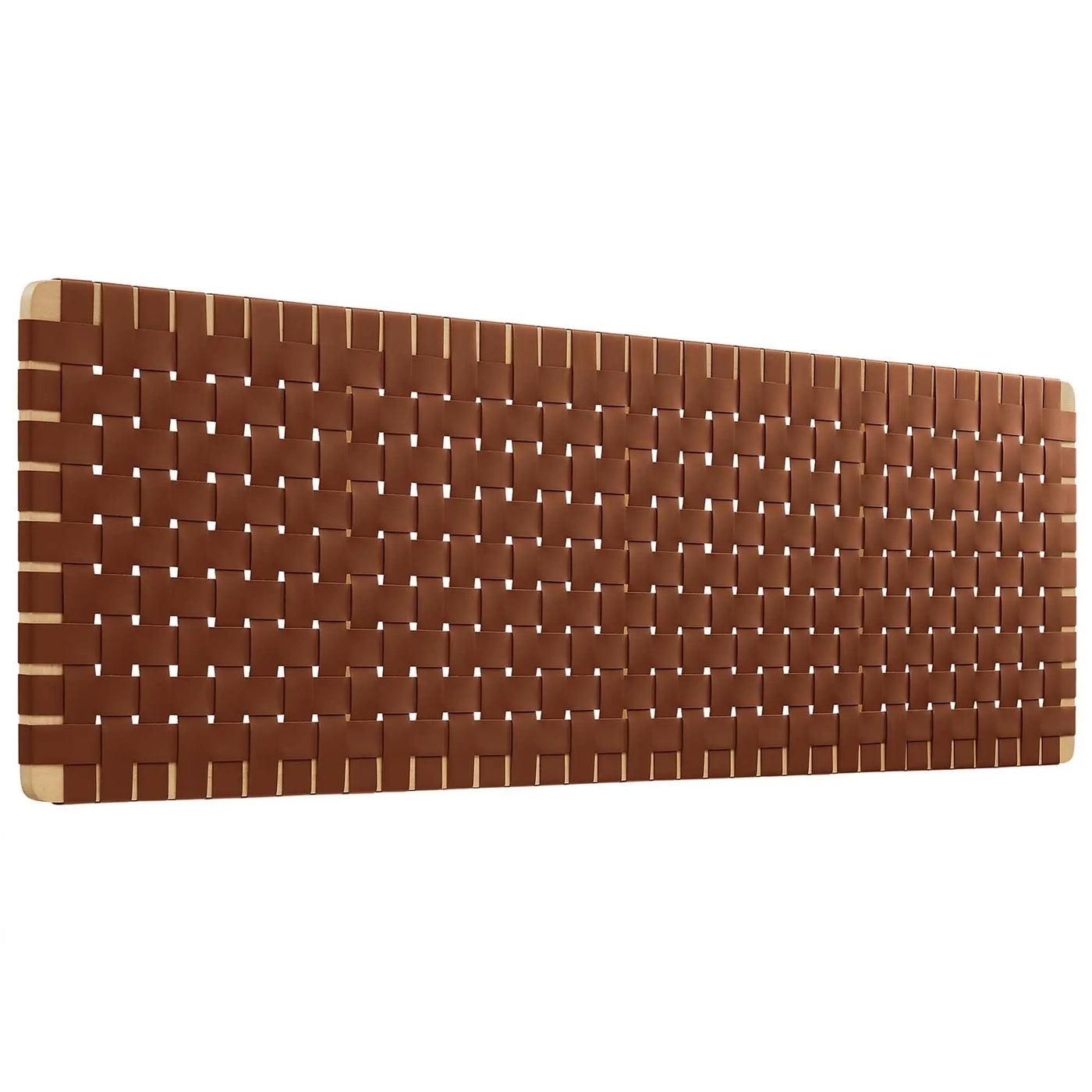 Sparta Weave Wall-Mount Vegan Leather King Headboard by HouseOfZazla
