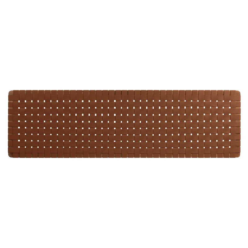 Sparta Weave Wall-Mount Vegan Leather King Headboard by HouseOfZazla